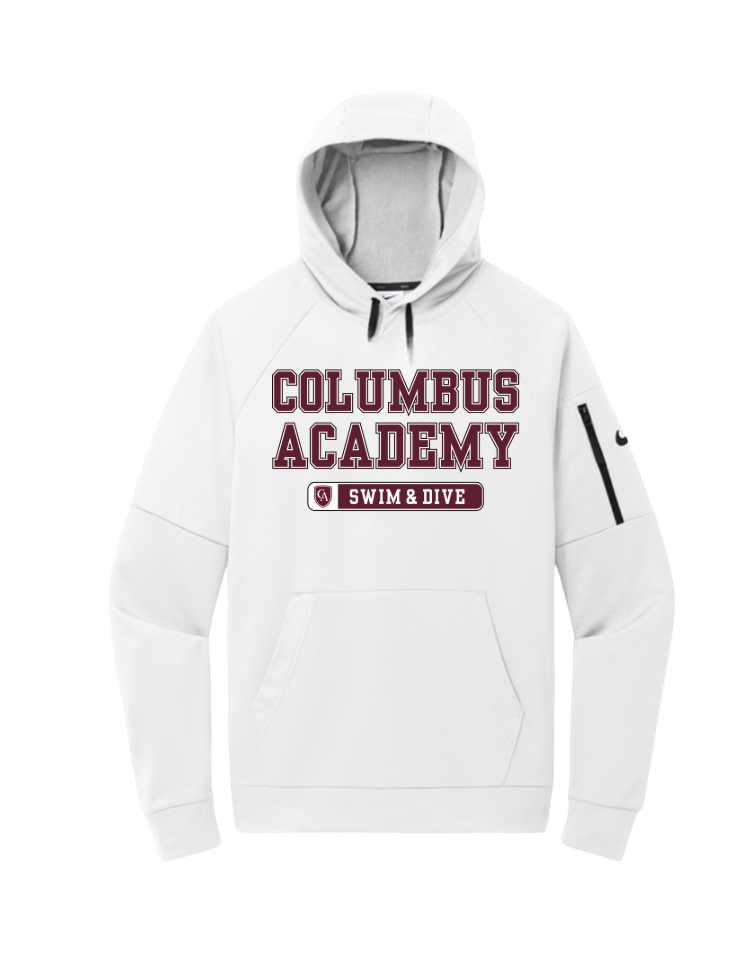 Adult Unisex Columbus Academy Bowling Graphic Nike Therma-FIT Pocket Pullover Performance Fleece Hoodie