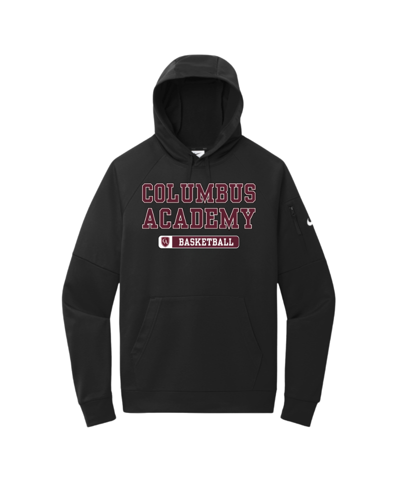 Adult Unisex Columbus Academy Basketball Graphic Nike Therma-FIT Pocket Pullover Performance Fleece Hoodie
