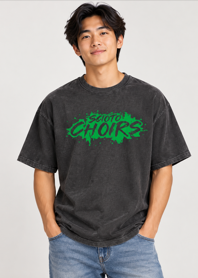 Adult Unisex Dublin Scioto Choirs Paint Splatter Graphic Vintage Mineral Washed Tee