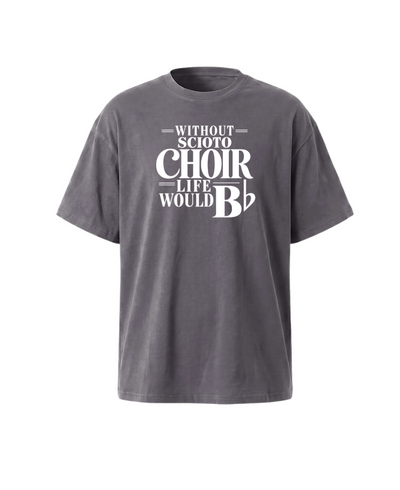 Adult Unisex Dublin Scioto Choirs Life would B-Flat Graphic Vintage Mineral Washed Tee