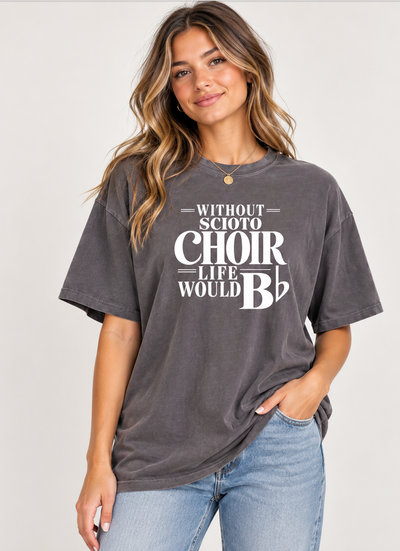 Adult Unisex Dublin Scioto Choirs Life would B-Flat Graphic Vintage Mineral Washed Tee