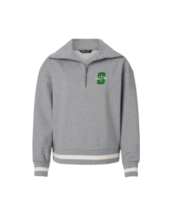 Women's Dublin Scioto Choirs Classic Logo Graphic Heritage Prep Quarter-Zip Pullover