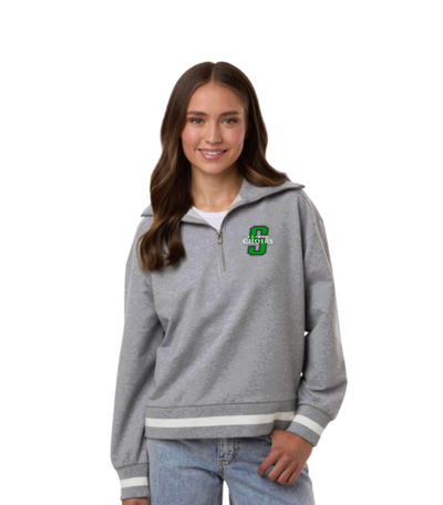 Women's Dublin Scioto Choirs Classic Logo Graphic Heritage Prep Quarter-Zip Pullover