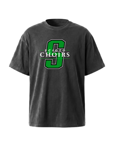 Adult Unisex Dublin Scioto Choirs Classic Logo Graphic Vintage Mineral Washed Tee
