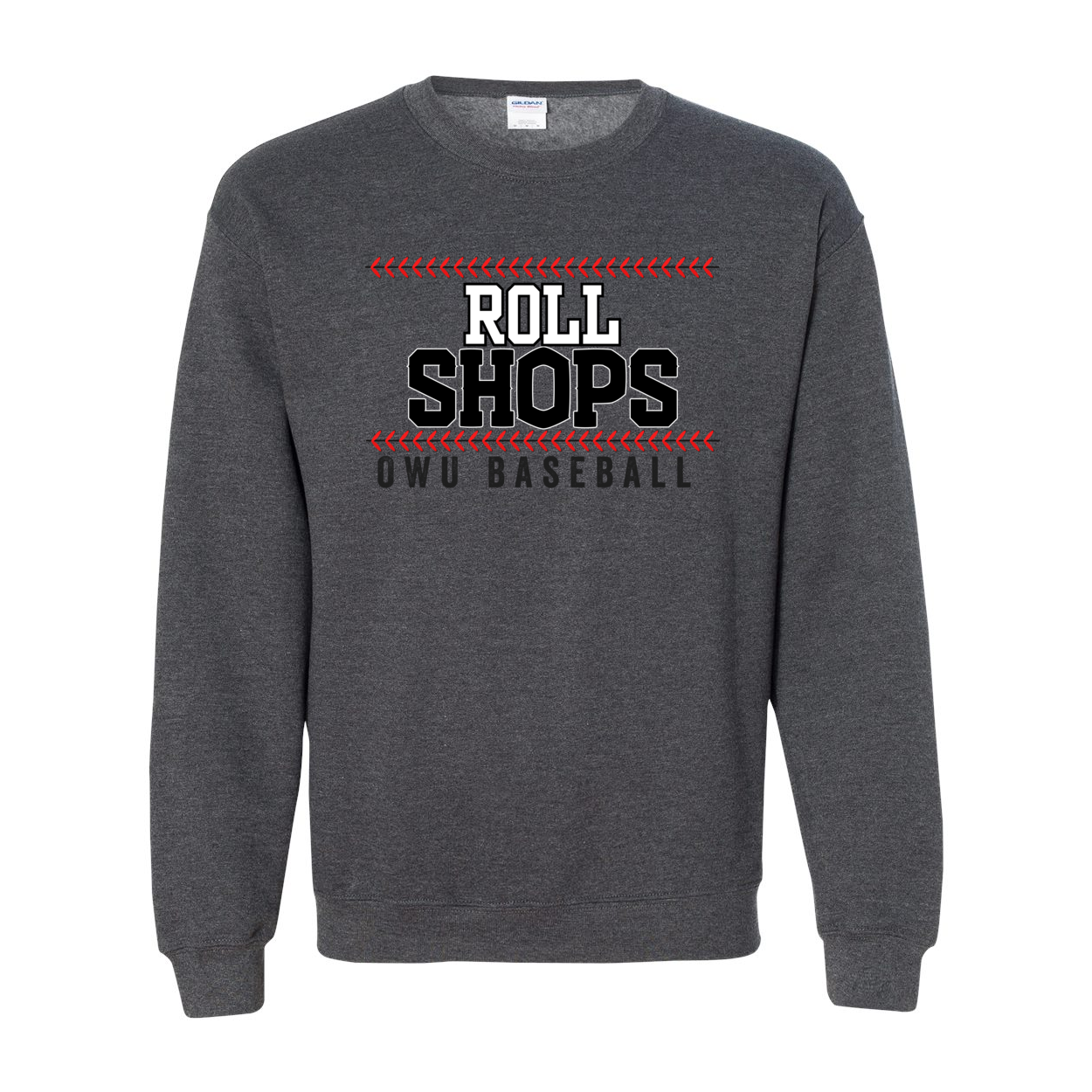 Adult Unisex OWU Roll Shops Baseball Graphic Sweatshirt - Ohio Wesleyan University