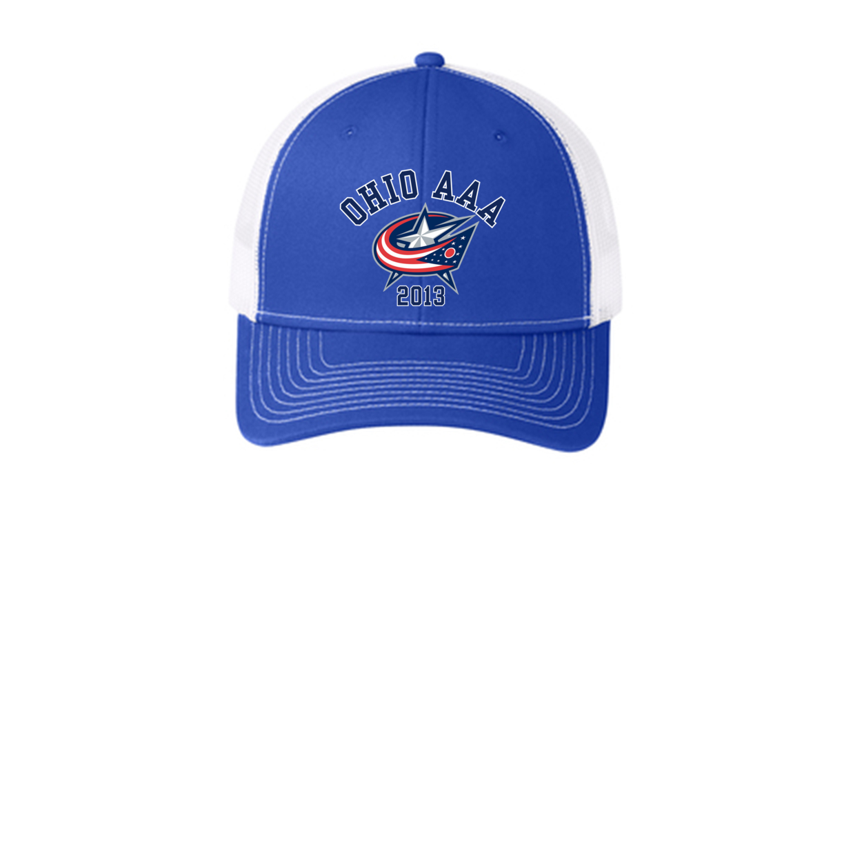 Adult Unisex Ohio AAA Blue Jackets Snapback Trucker Hat