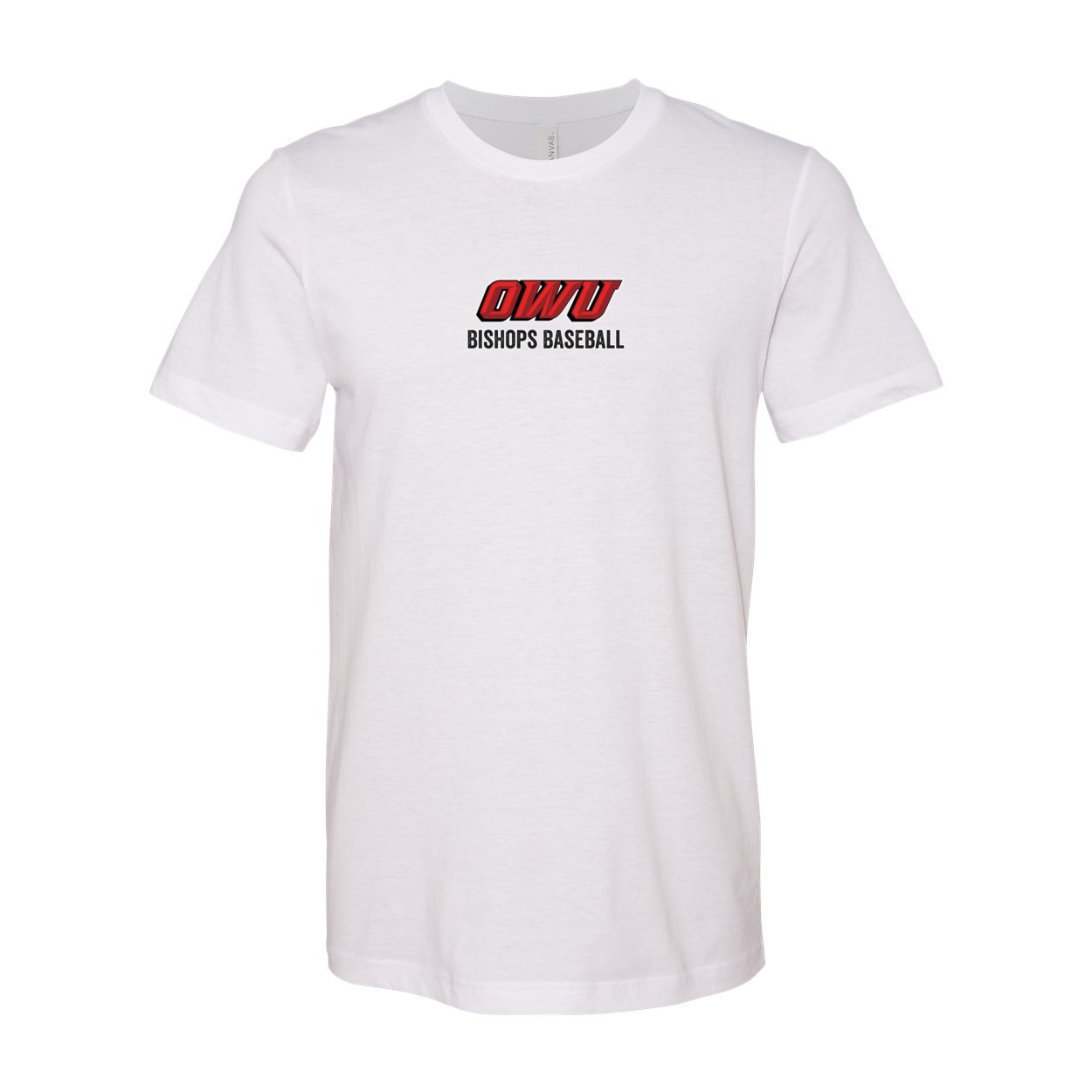 Adult Unisex Classic OWU Bishops Baseball Graphic Short Sleeve Soft Tee - Ohio Wesleyan University