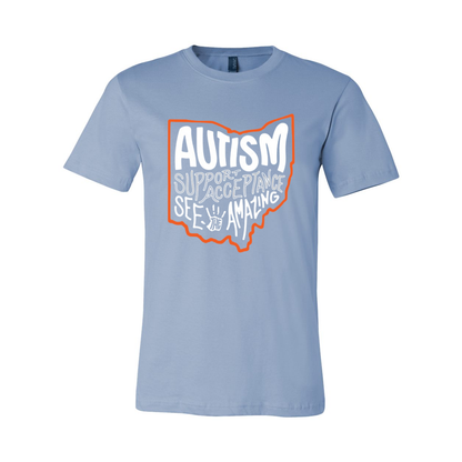 Adult Unisex "Autism See The Amazing" Bridgeway Graphic Short Sleeve Tee