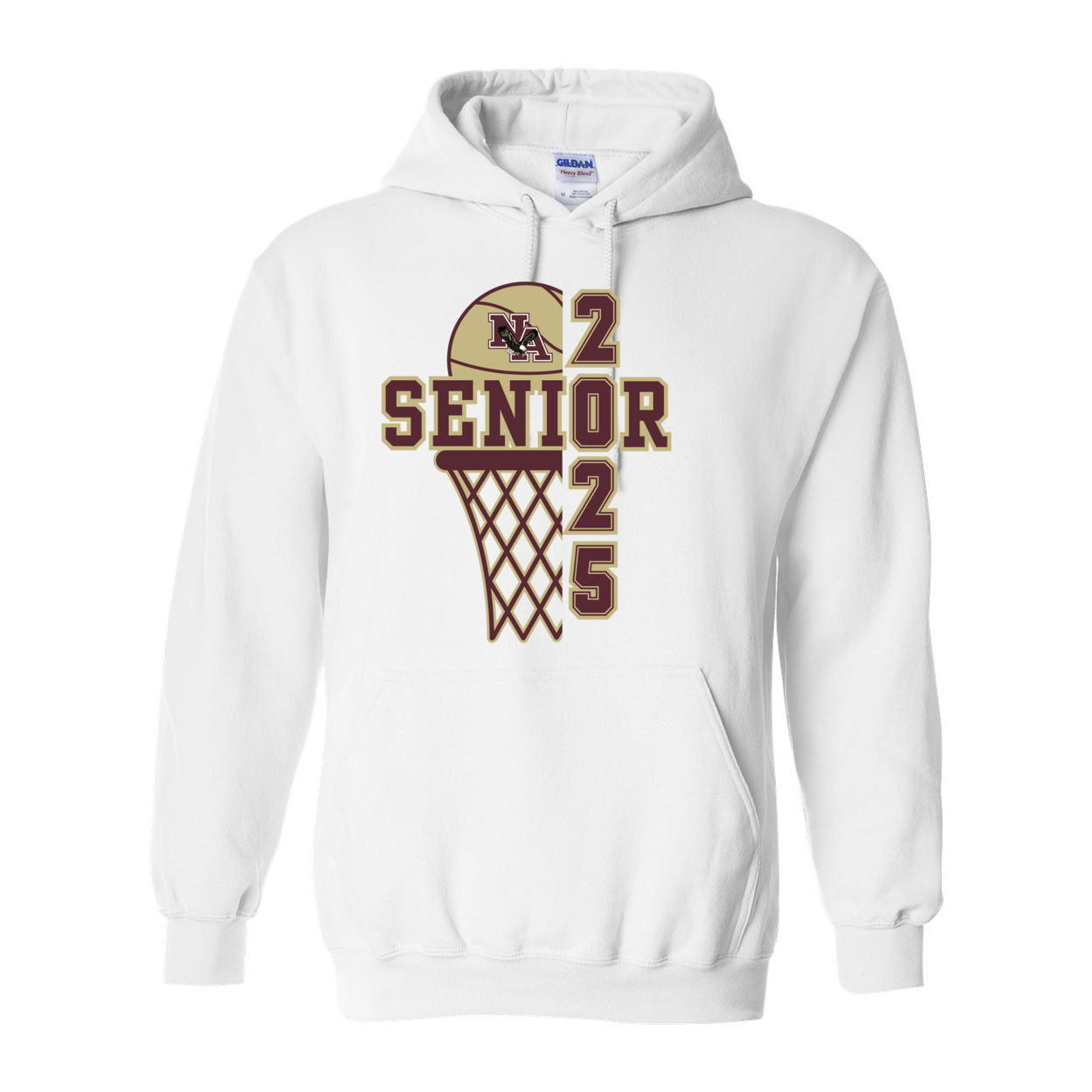 Adult Unisex Basketball Senior 2025 Graphic Hoodie