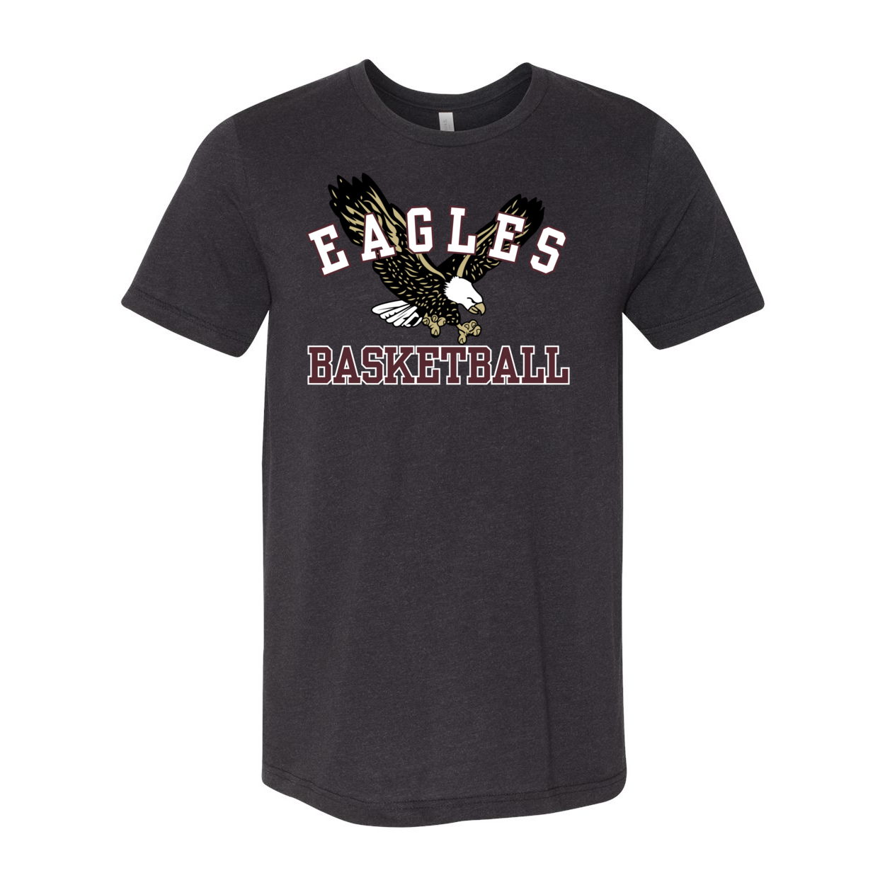 Adult Unisex Super Soft Flying Basketball Eagle Short Sleeve Graphic Tee