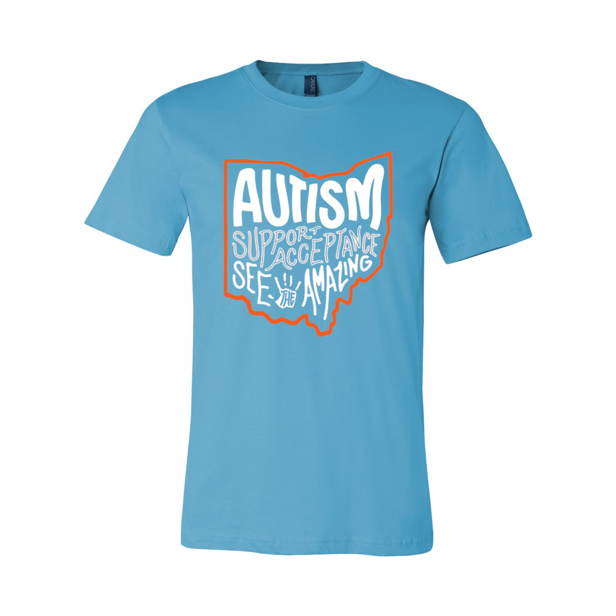 Adult Unisex "Autism See The Amazing" Bridgeway Graphic Short Sleeve Tee