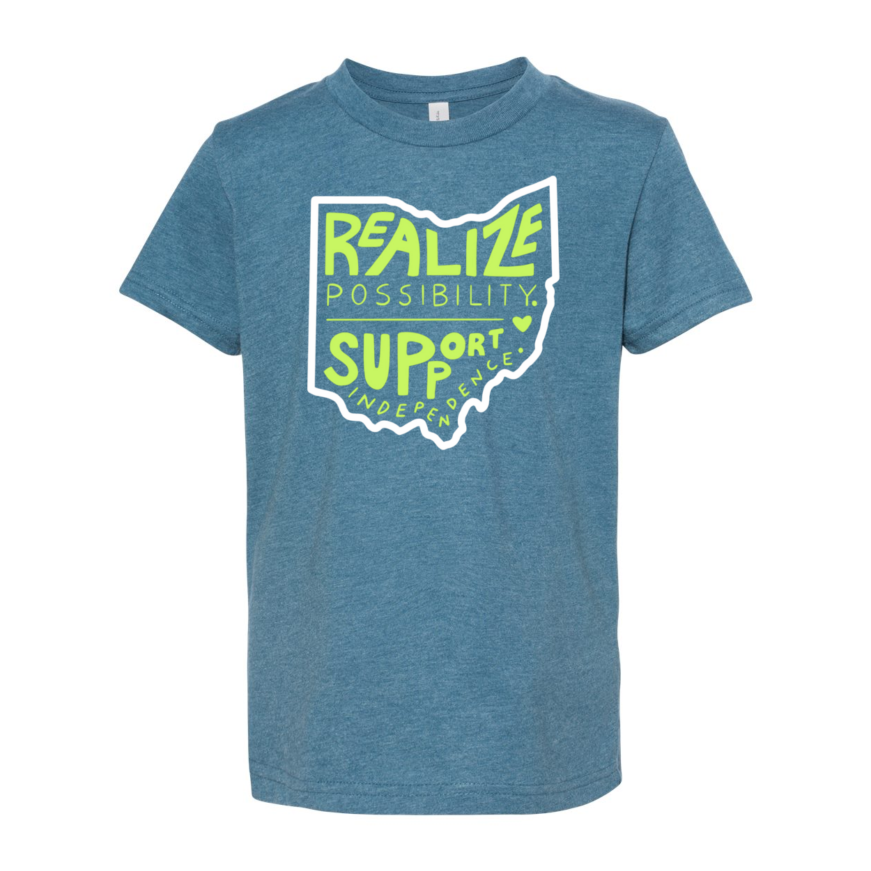 Youth "Realize Possibilities Support Independence" Bridgeway Graphic Short Sleeve