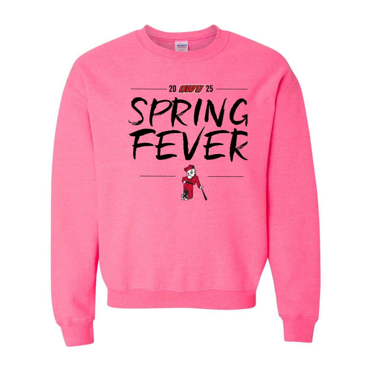 Adult Unisex OWU Spring Fever Baseball Graphic Sweatshirt - Ohio Wesleyan University