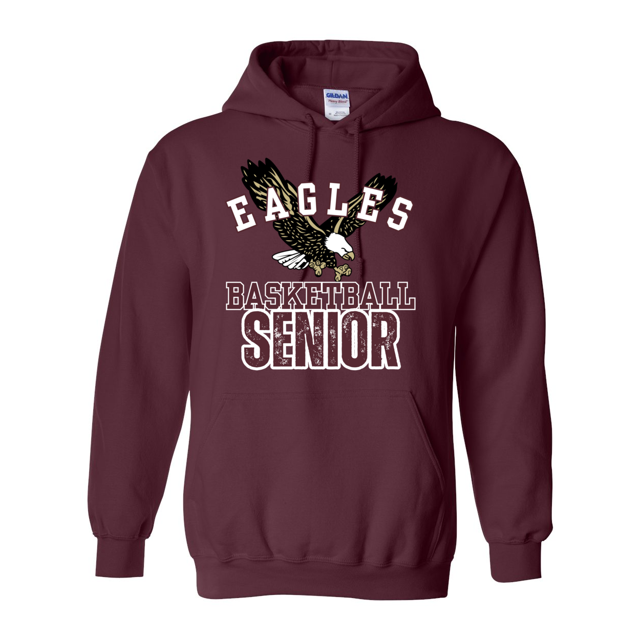 Adult Unisex Flying Eagle Basketball Senior Graphic Hoodie