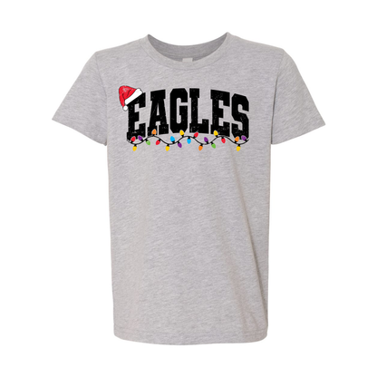 Youth Lit Up Eagles Graphic Short Sleeve Soft Tee