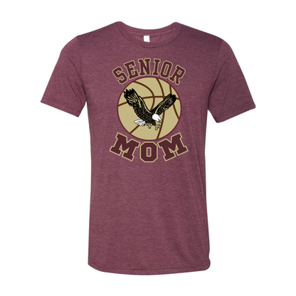 Adult Unisex Super Soft Senior Basketball Mom Short Sleeve Graphic Tee