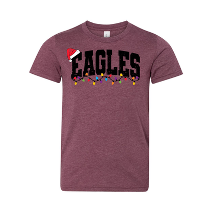 Youth Lit Up Eagles Graphic Short Sleeve Soft Tee