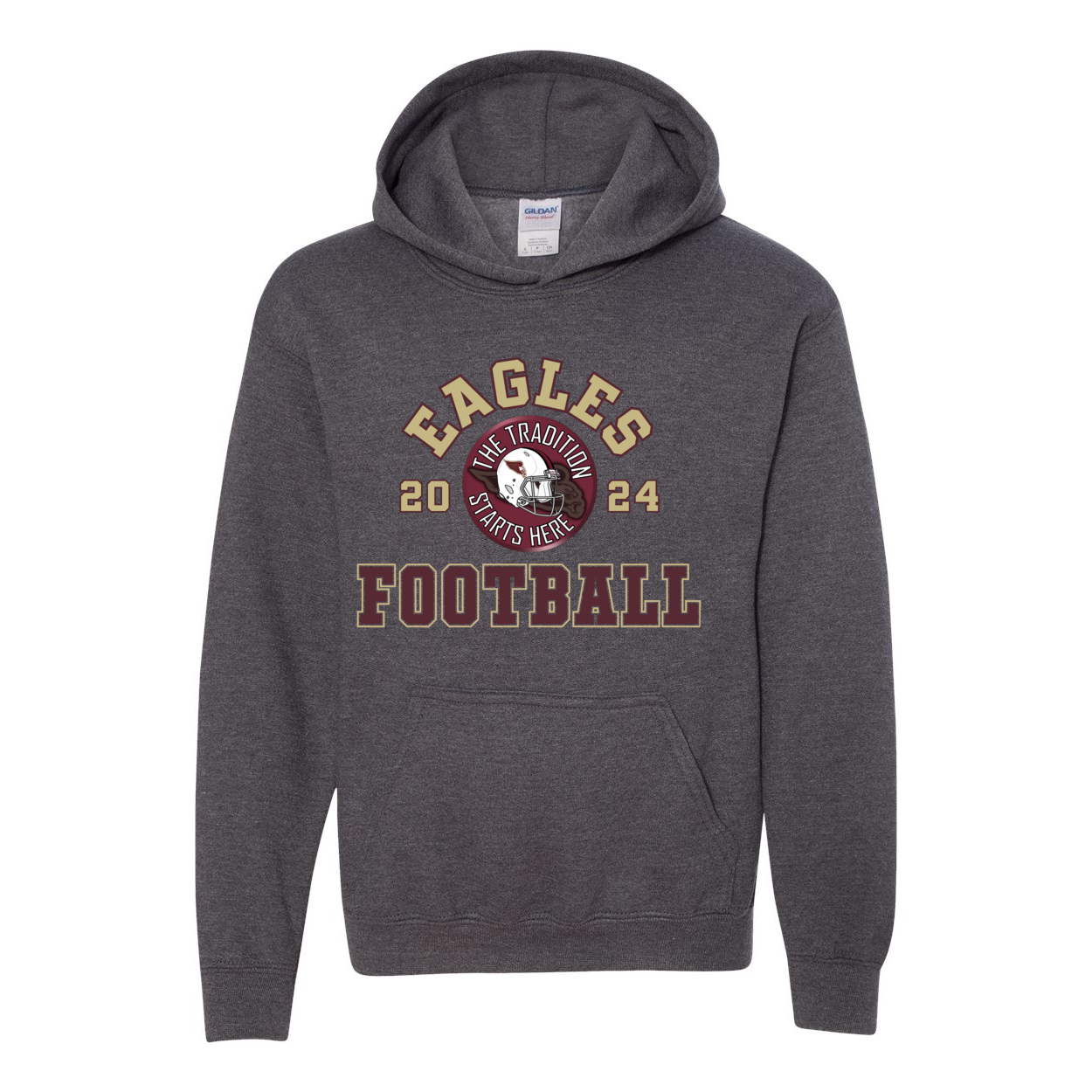 Youth Classic Eagles Tackle Football Graphic Hoodie