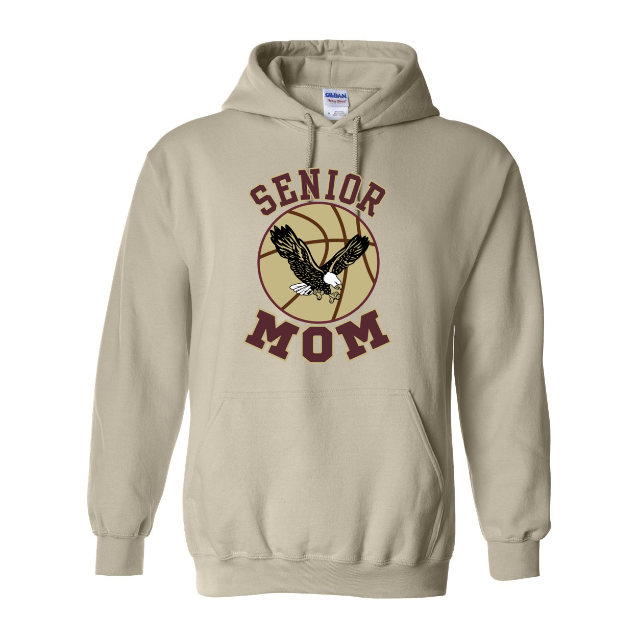 Adult Unisex Senior Basketball Mom Graphic Hoodie