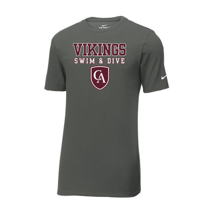 Adult Unisex Columbus Academy Vikings Swim & Dive Graphic Nike Dri-FIT Performance Tee
