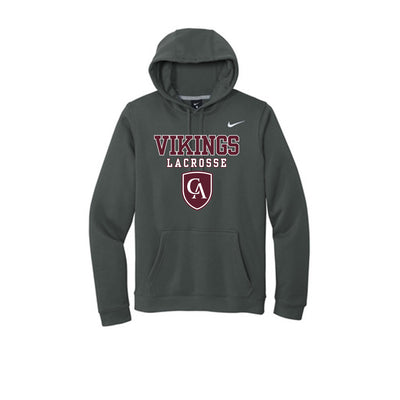 Adult Unisex Columbus Academy Vikings Lacrosse Graphic Nike Club Fleece Hoodie