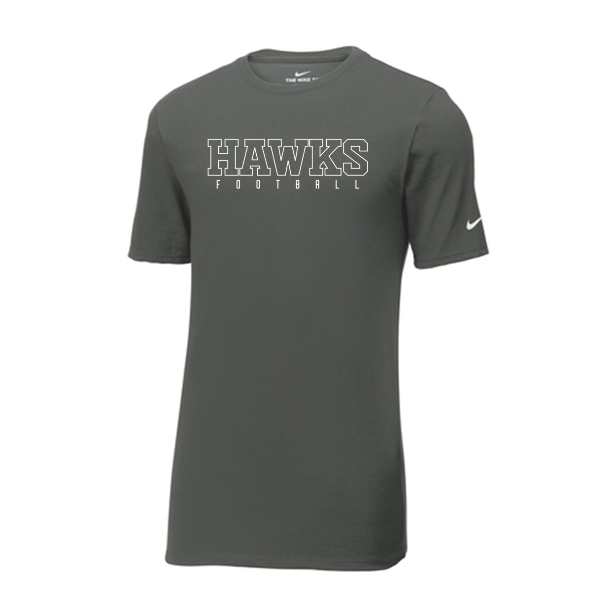 Adult Unisex Westerville Central Block Hawks Football Graphic Nike Dri-FIT Performance Tee