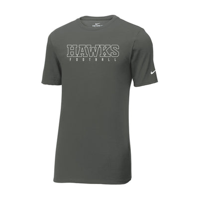 Adult Unisex Westerville Central Block Hawks Football Graphic Nike Dri-FIT Performance Tee