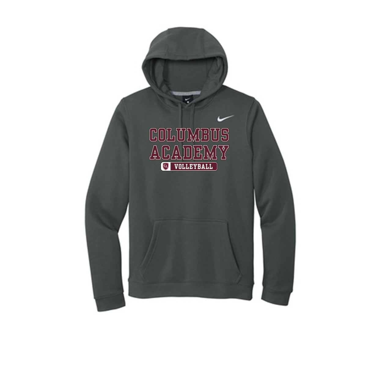 Adult Unisex Columbus Academy Volleyball Graphic Nike Club Fleece Hoodie