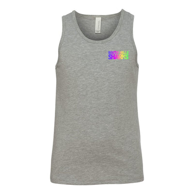 Youth South Hills Swim Team Neon Rainbow Graphic Tank