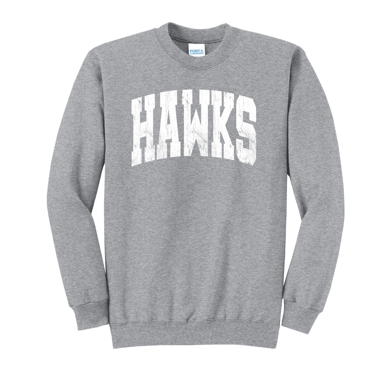 Adult Unisex Westerville Central Distressed Oversized Hawks Graphic Easy Sweatshirt