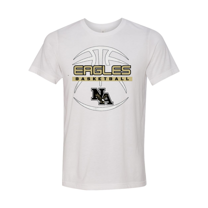 Adult Unisex Super Soft Eagles Fast-Break Basketball Short Sleeve Graphic Tee