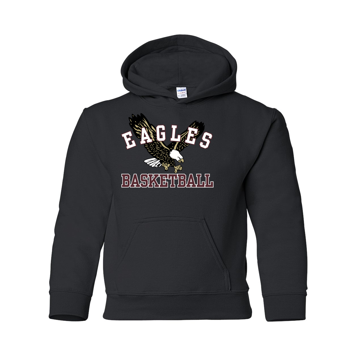 Youth Flying Eagle Basketball Graphic Hoodie