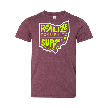 Youth "Realize Possibility Support Independence" Bridgeway Graphic Short Sleeve