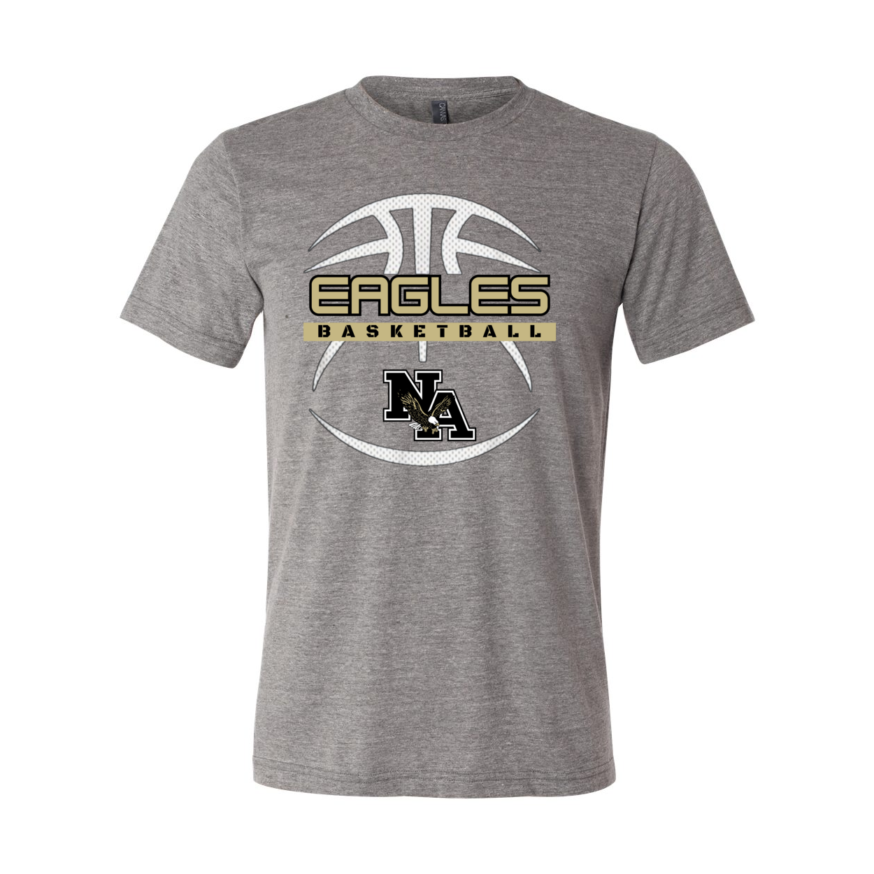 Adult Unisex Super Soft Eagles Fast-Break Basketball Short Sleeve Graphic Tee