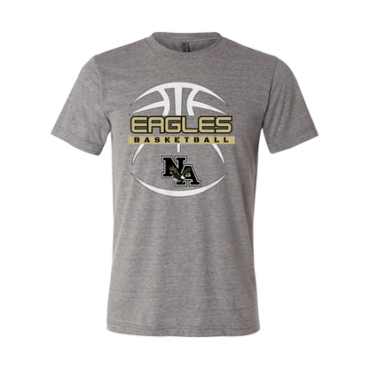 Adult Unisex Super Soft Eagles Fast-Break Basketball Short Sleeve Graphic Tee