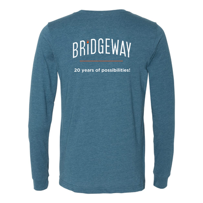 Adult Unisex "Realize Possibilities Support Independence" Bridgeway Graphic Long Sleeve