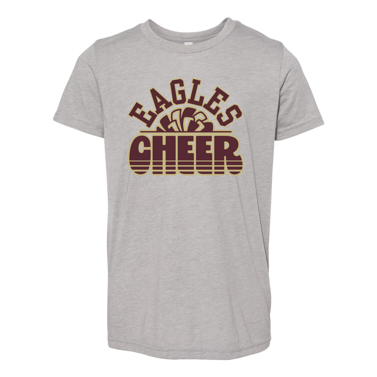 Youth Super Soft Eagles Cheer Short Sleeve Graphic Tee - New Albany Eagles