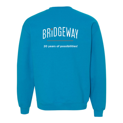 Adult Unisex "Realize Possibility Support Independence" Bridgeway Graphic Crewneck Sweatshirt