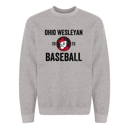 Adult Unisex OWU 2025 Baseball Graphic Sweatshirt - Ohio Wesleyan University