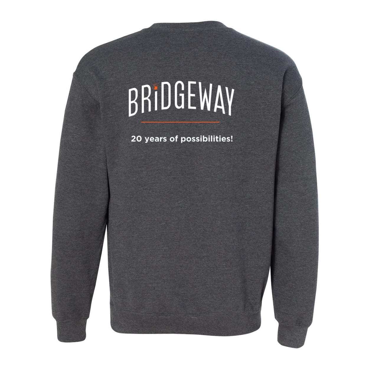 Adult Unisex "Realize Possibility Support Independence" Bridgeway Graphic Crewneck Sweatshirt