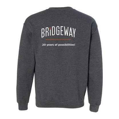 Adult Unisex "Realize Possibility Support Independence" Bridgeway Graphic Crewneck Sweatshirt