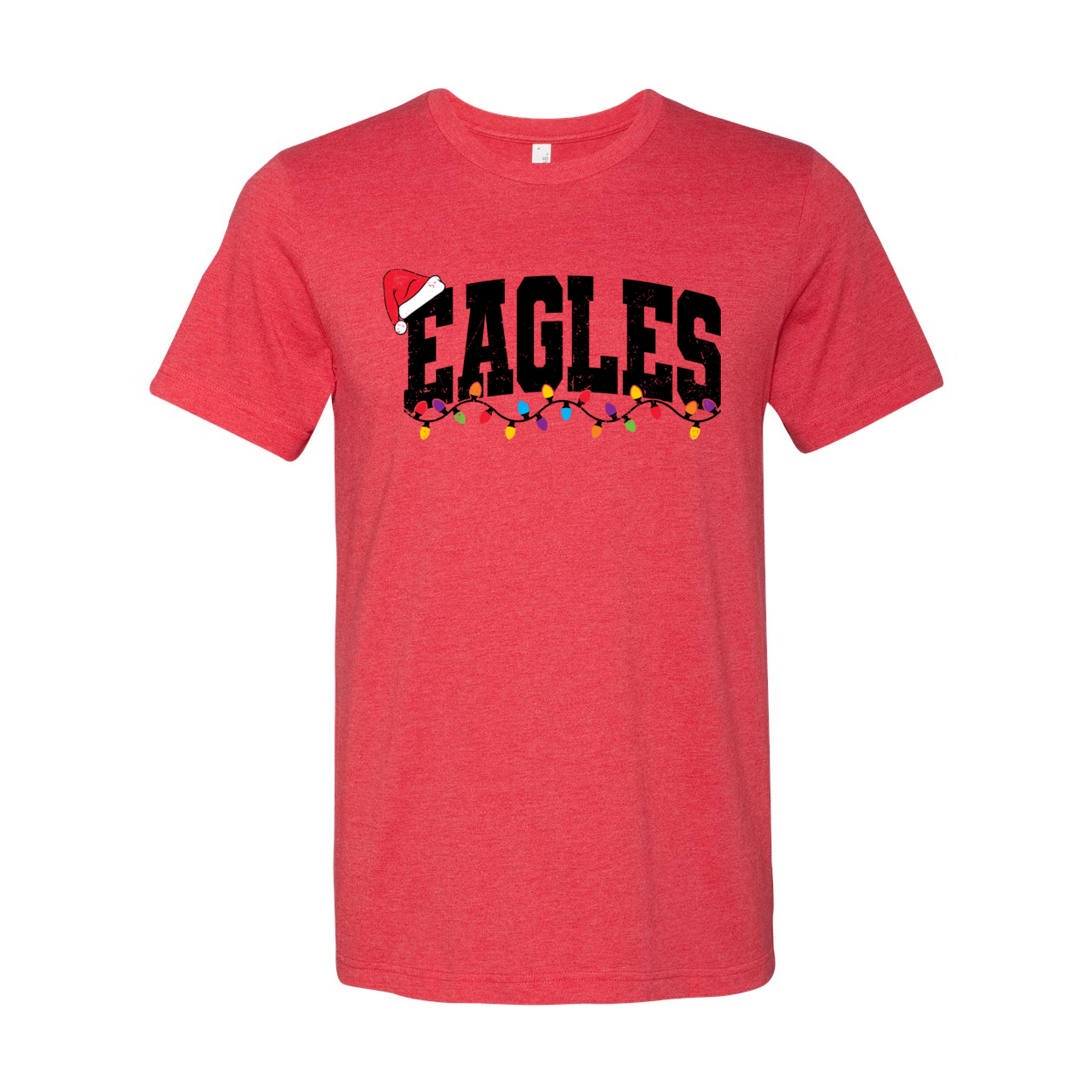 Adult Unisex Lit Up Eagles Graphic Short Sleeve Soft Tee