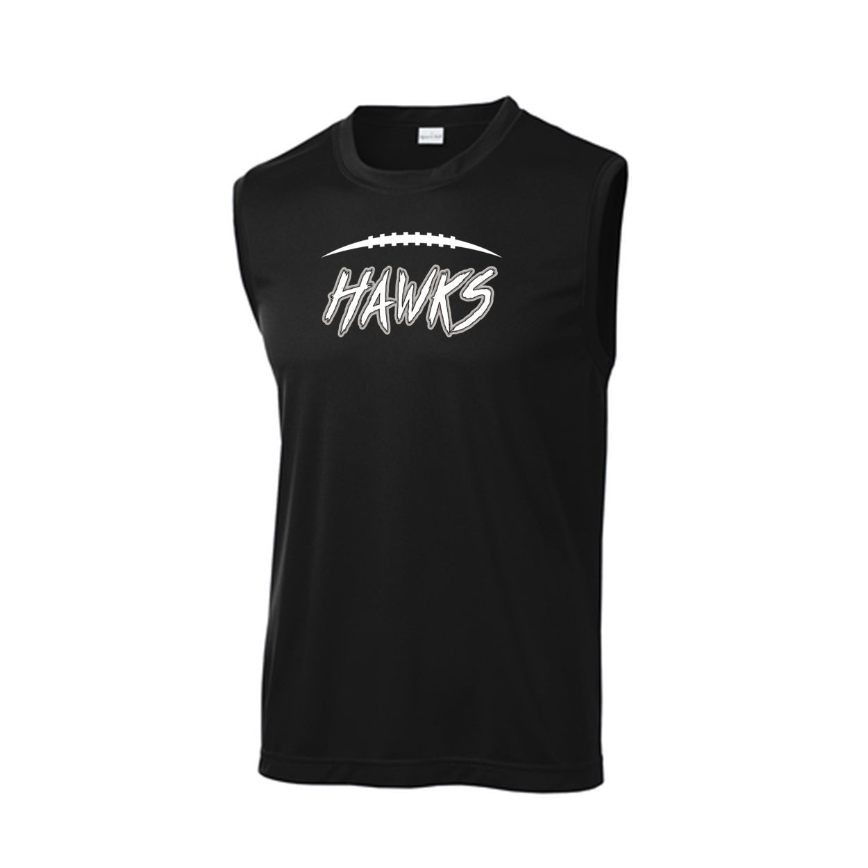 Adult Unisex Westerville Central Fighting Football Hawks Graphic Sport-Tek Sleeveless Performance Tee