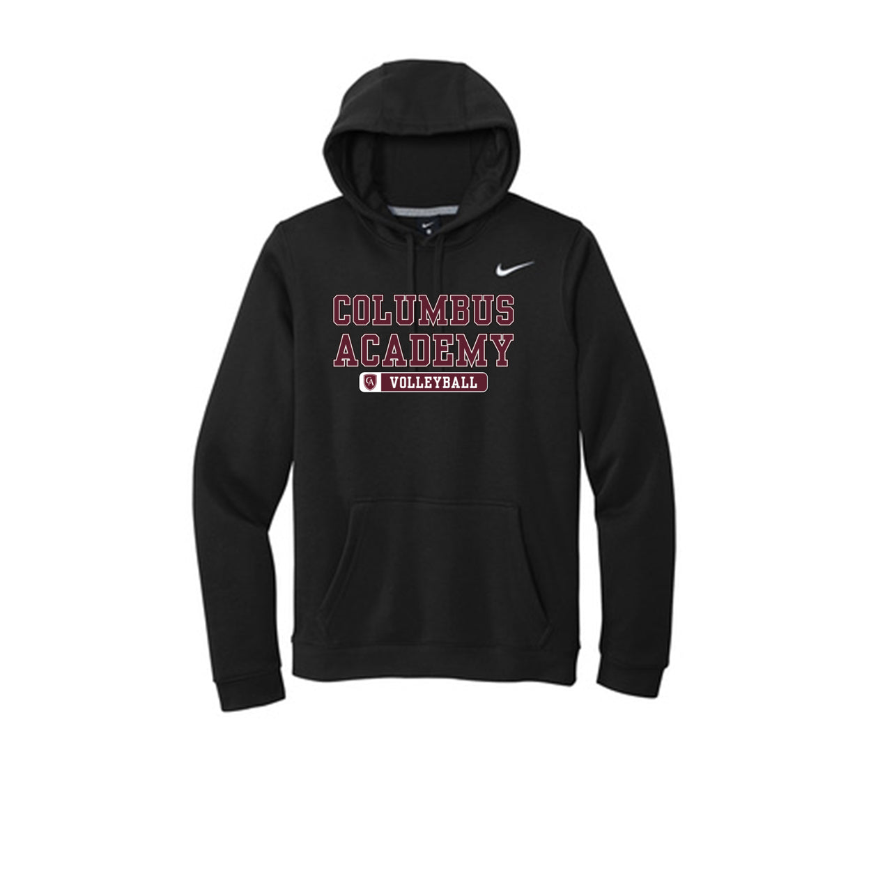 Adult Unisex Columbus Academy Volleyball Graphic Nike Club Fleece Hoodie