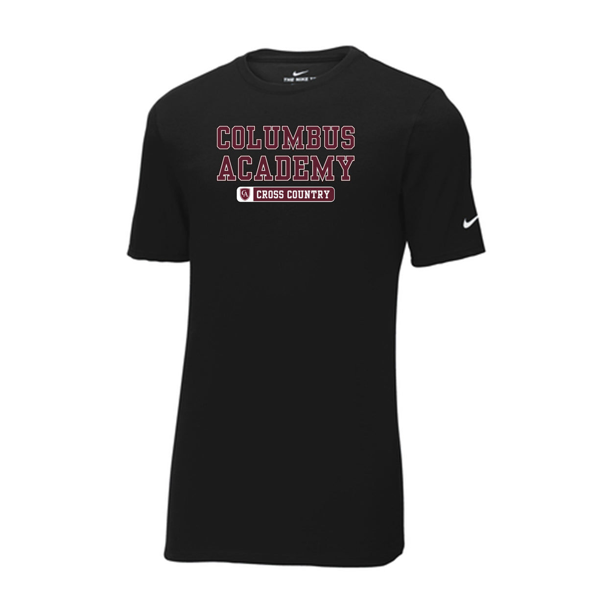 Adult Unisex Columbus Academy Cross Country Graphic Short Sleeve Nike Dri-FIT Legend Performance Tee