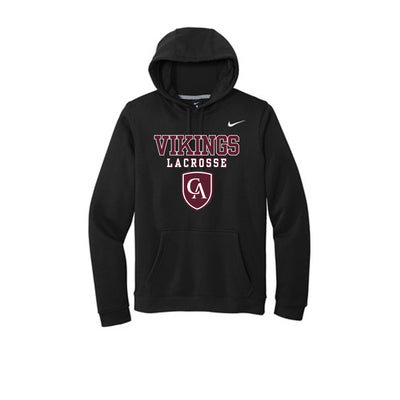 Adult Unisex Columbus Academy Vikings Lacrosse Graphic Nike Club Fleece Hoodie