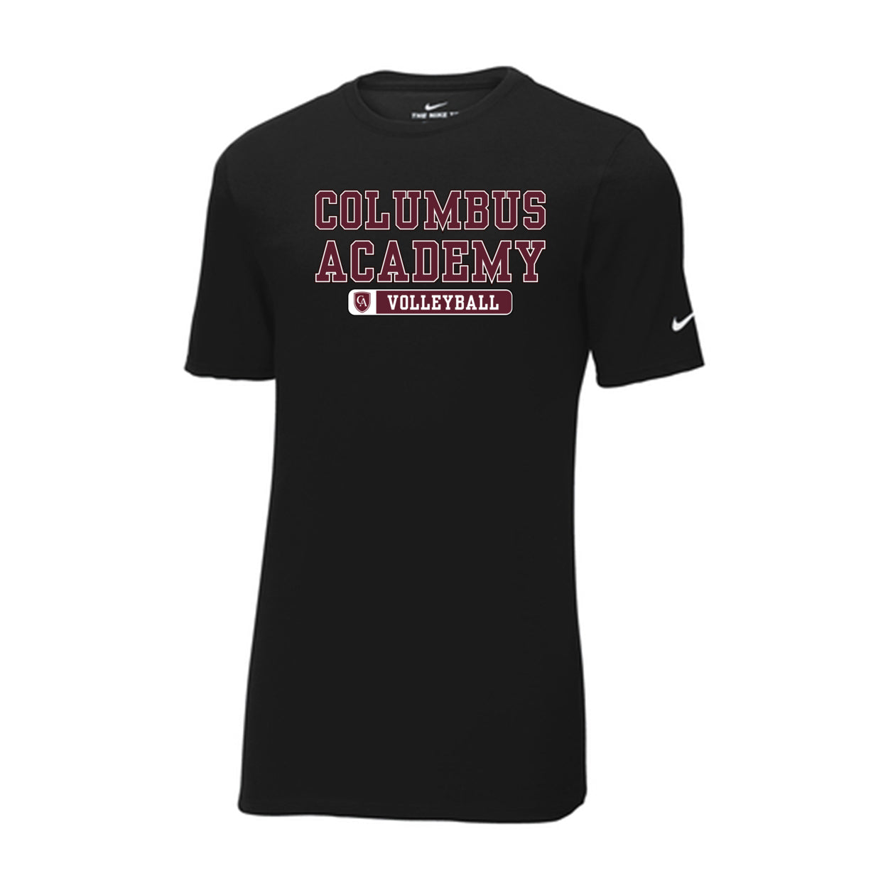 Adult Unisex Columbus Academy Volleyball Graphic Short Sleeve Nike Dri-FIT Legend Performance Tee