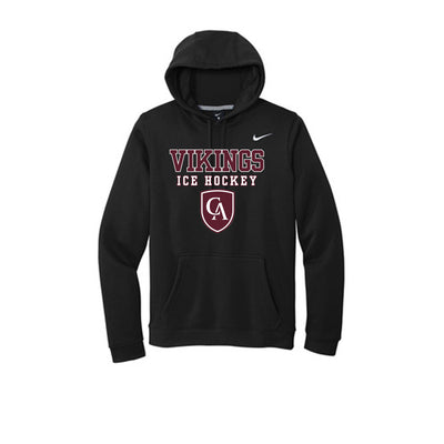 Adult Unisex Columbus Academy Vikings Ice Hockey Graphic Nike Club Fleece Hoodie