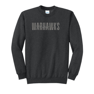 Adult Unisex Westerville Central Warhawks Spirit Script Graphic Easy Sweatshirt