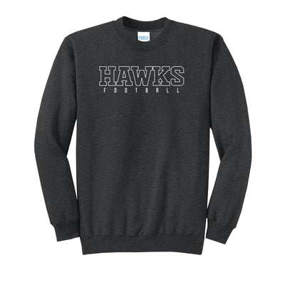 Adult Unisex Westerville Central Block Hawks Football Graphic Easy Sweatshirt